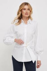 Ralph Lauren Lauren Ralph cămașă femei, culoarea alb, cu guler clasic, regular 200925446 PPYH-KDD020_00X
