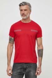 Tommy Hilfiger tricou din bumbac bărbați, culoarea roșu, cu imprimeu MW0MW34428 PPYH-TSM1EA_33X