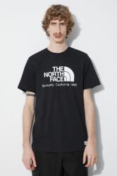 The North Face tricou din bumbac M Berkeley California S/S Tee barbati, culoarea negru, cu imprimeu, NF0A87U5JK31 PPYH-TSM211_99X