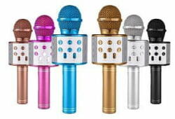  PARFORINTER Karaoke mikrofon gyerekeknek kék