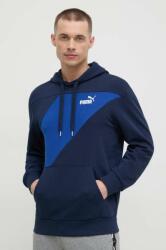 PUMA bluză POWER bărbați, culoarea bleumarin, cu glugă, imprimeu 678931 PPYH-BLM0TF_59X