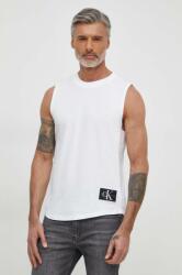 Calvin Klein tricou din bumbac barbati, culoarea alb PPYH-TSM1JE_00X