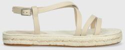 Weekend Max Mara sandale de piele Pilard2 femei, culoarea bej, 2415521135670 PPYH-OBD1J1_01X