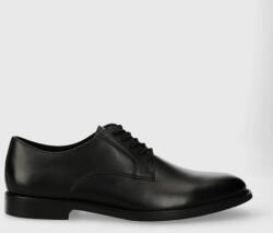 ALDO pantofi de piele HANFORDD barbati, culoarea negru PPYH-OBM06N_99X