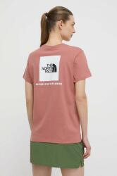 The North Face tricou din bumbac femei, culoarea roz PPYH-TSD213_30X