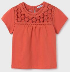MAYORAL bluza de bumbac pentru copii culoarea portocaliu, neted PPYH-BDG010_23X
