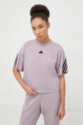 adidas tricou din bumbac femei, culoarea violet IS3613 PPYH-TSD0EJ_45X