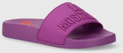 Love Moschino papuci femei, culoarea violet, JA28052G0II15652 PPYH-KLD0W9_49X
