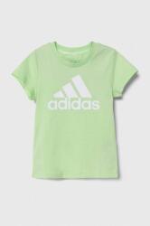 Adidas tricou de bumbac pentru copii culoarea verde PPYH-TSG05O_70X