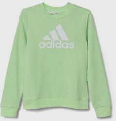 Adidas bluza copii culoarea verde, cu imprimeu PPYH-BLB04S_70X