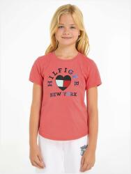 Tommy Hilfiger tricou de bumbac pentru copii culoarea roz PPYH-TSG0J5_42X
