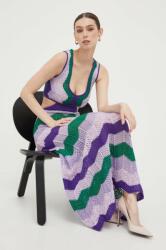 PINKO rochie culoarea violet, maxi, drept PPYX-SUD1HA_49A (101170.A0V0)