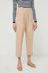 MICHAEL Michael Kors pantaloni femei, culoarea bej, fason tigareta, high waist 9BYX-SPD15R_02X