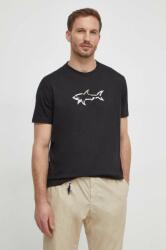 Paul&Shark tricou din bumbac barbati, culoarea negru, cu imprimeu PPYH-TSM029_99X