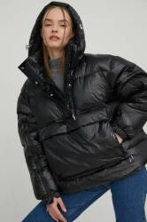 adidas Originals geacă de puf femei, culoarea negru, de iarnă, oversize IR7115 PPYH-KUD09K_99X