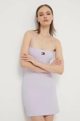 Tommy Hilfiger rochie culoarea violet, mini, evazați DW0DW17942 PPYH-SUD20J_04X
