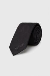 Moschino cravata de matase culoarea negru PPYH-AKM023_99X