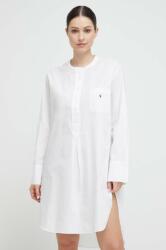 Ralph Lauren cămașă de noapte din bumbac culoarea alb, bumbac 4P9005 99KK-BID0SK_00X