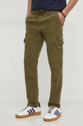 Pepe Jeans pantaloni barbati, culoarea verde, mulata PPYH-SPM07D_77X