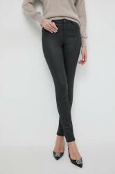 Morgan pantaloni femei, culoarea negru, mulata, medium waist PPYH-SPD0TI_99X
