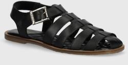 Barbour sandale de piele Macy femei, culoarea negru, LFO0683BK12 PPYH-OBD17G_99X