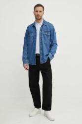 Pepe Jeans camasa jeans barbati, cu guler clasic, regular PPYH-KDM0C0_55J
