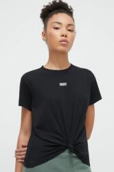 DKNY tricou din bumbac femei, culoarea negru PPYH-TSD018_99X