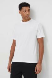 New Balance tricou din bumbac barbati, culoarea alb, cu imprimeu PPYH-TSM27Y_00X