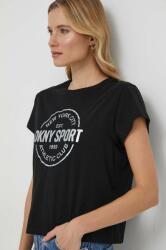 DKNY tricou din bumbac femei, culoarea negru PPYH-TSD017_99X