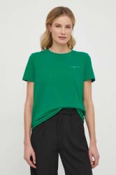 Tommy Hilfiger tricou femei, culoarea verde WW0WW37877 9BYX-TSD02Z_76X
