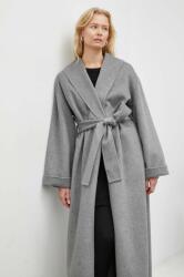 By Malene Birger palton de lana culoarea gri, de tranzitie, oversize PPYH-SWD02B_90X