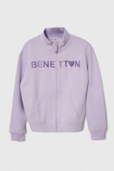Benetton hanorac de bumbac pentru copii culoarea violet, modelator PPYH-BLG03K_04X