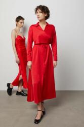 ANSWEAR rochie culoarea rosu, maxi, oversize BBYH-SUD07B_33X