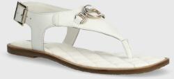Barbour sandale de piele Vivienne femei, culoarea alb, LFO0682WH12 PPYH-OBD17F_00X