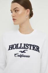 Hollister Co Hollister Co. bluza femei, culoarea alb, cu imprimeu PPYH-BLD0HW_00X
