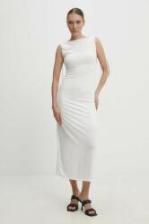 ANSWEAR rochie culoarea alb, maxi, mulata BBYH-SSD03Z_00X