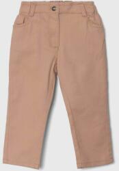 Benetton pantaloni copii culoarea roz, neted PPYH-SPG025_34X