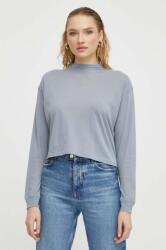 G-Star longsleeve din bumbac culoarea gri, cu turtleneck PPYH-BUD014_90X (D23868.C954)