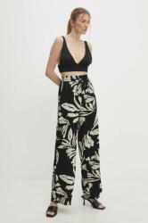 Answear Lab pantaloni femei, culoarea negru, drept, high waist BBYH-SPD045_99X
