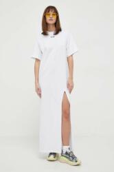 MSGM rochie din bumbac culoarea alb, maxi, oversize 3641MDA83.247002 PPYH-SUD13K_00X