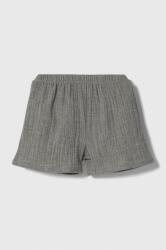 Jamiks pantaloni scurți din bumbac pentru copii culoarea gri PPYH-SZB03P_09X