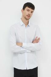 Calvin Klein cămașă bărbați, culoarea alb, cu guler clasic, slim K10K112609 PPYH-KDM0DT_00X