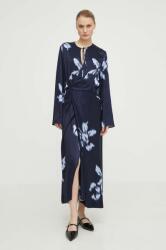 Samsøe Samsøe rochie culoarea bleumarin, maxi, evazată PPYH-SUD0PH_59A (F24100144)