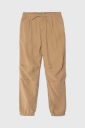 Benetton pantaloni copii culoarea bej, neted PPYH-SPG021_08X