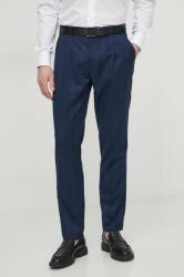 Sisley pantaloni barbati, culoarea albastru marin, drept PPYH-SPM0DY_59X