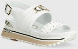 Liu Jo sandale LIU JO MAXI WONDER SANDAL 27 femei, culoarea alb, cu platforma, BA4107P010201111 PPYH-OBD2RH_00X
