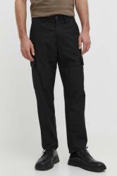 Marc O'Polo pantaloni de bumbac culoarea negru, drept PPYH-SPM0ED_99X