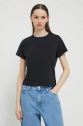 Abercrombie & Fitch tricou din bumbac femei, culoarea negru PPYH-TSD17U_99X