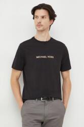 Michael Kors tricou din bumbac barbati, culoarea negru, cu imprimeu 9BYX-TSM1NJ_99X