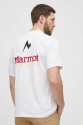 Marmot tricou sport Marmot For Life culoarea alb, cu imprimeu PPYH-TSM1T0_00X (M15345)